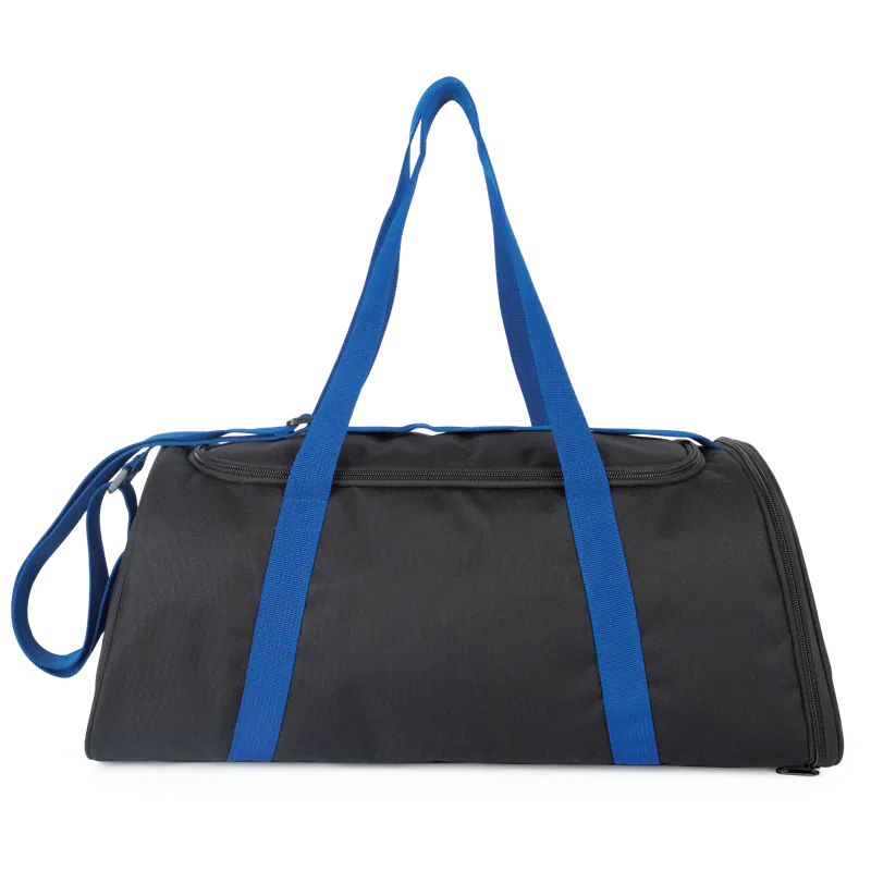 Sporttas met schoenenvak in Black / Royal Blue