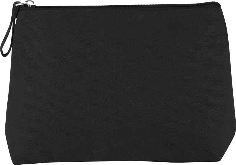 Toilettas van canvaskatoen in Black