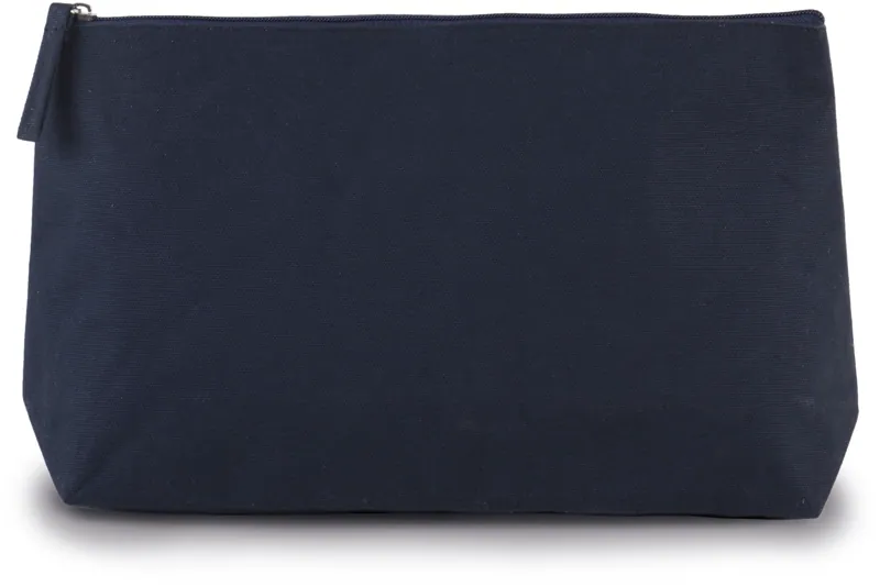 Toilettas van katoen in Midnight Blue