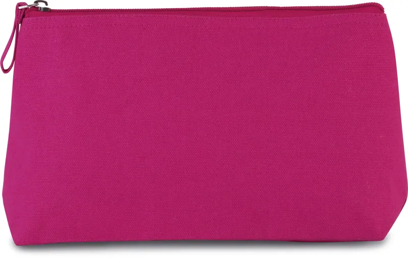 Toilettas van katoen in Fuchsia