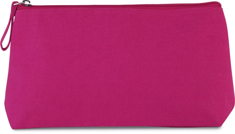 Toilettas van katoen in Fuchsia