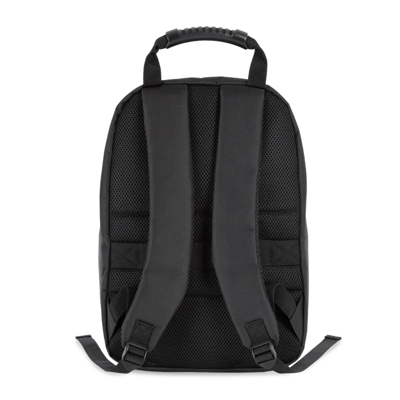 Businessrugzak met laptopvak in Black, achterkant
