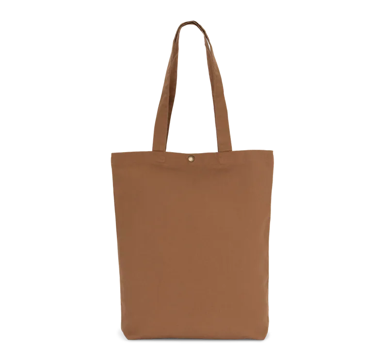 Shopper van verwassen katoen in Washed Cinnamon
