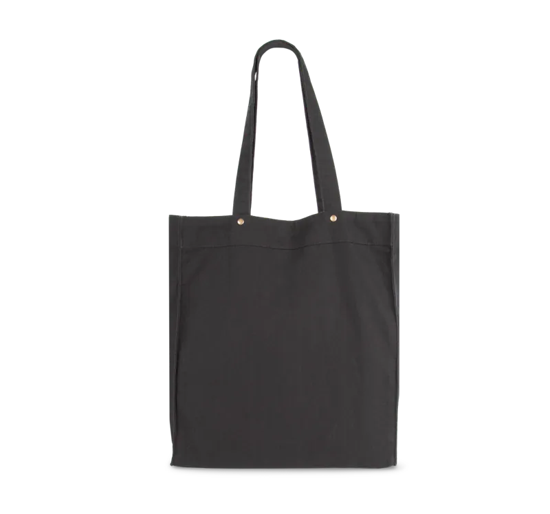 Tas met dubbel voorvak in Washed Black