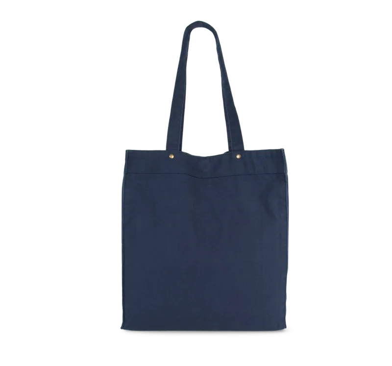 Tas met dubbel voorvak in Washed Navy