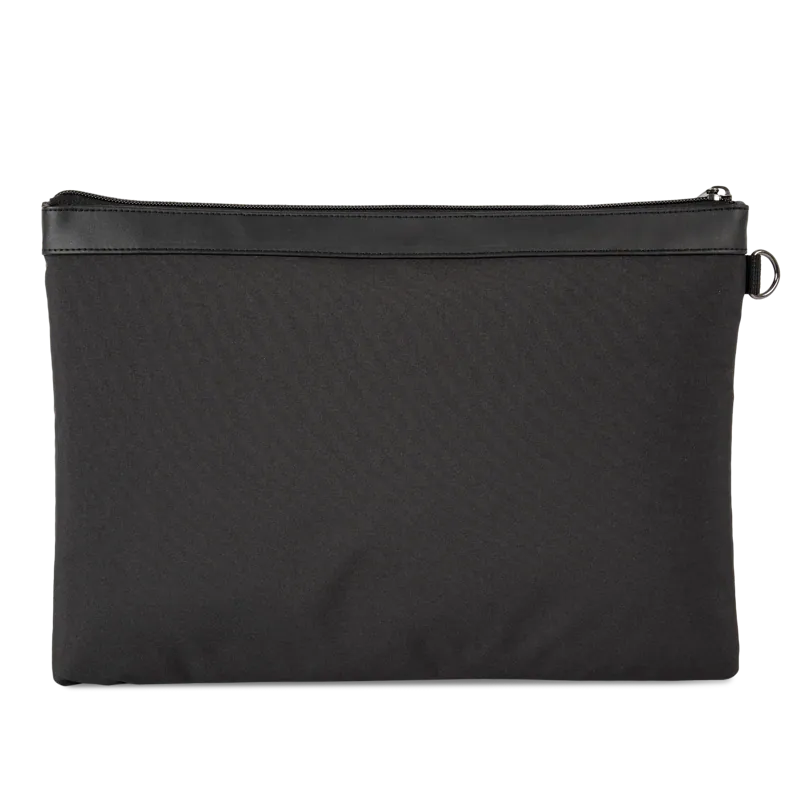 Hoes voor documenten en laptop/tablet Kialma by K-loop in Black, achterkant