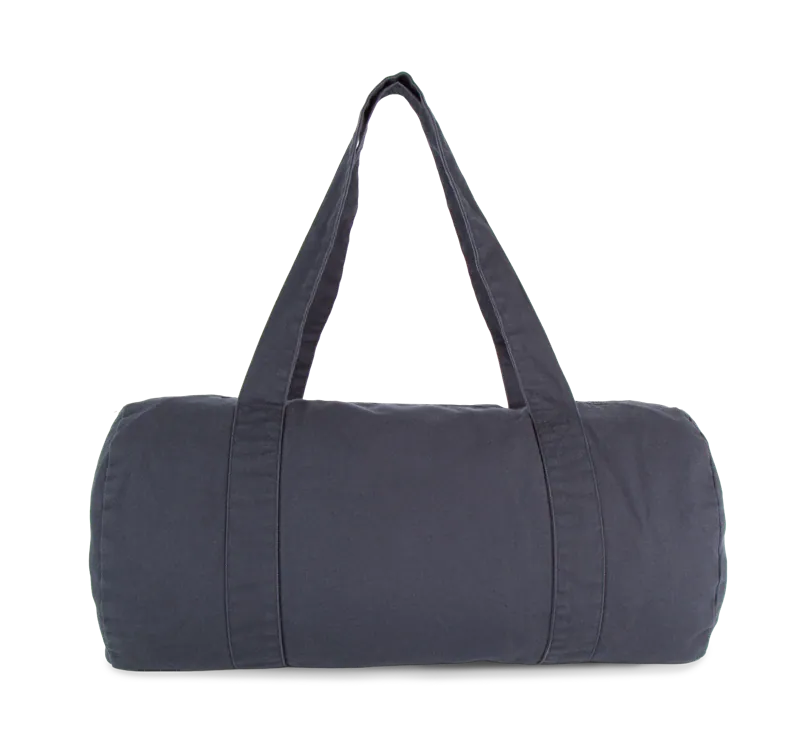 Duffeltas van biologisch katoen in Washed Navy