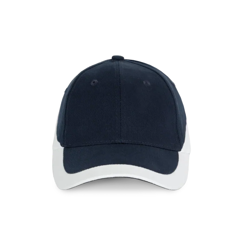 Racing - Tweekleurige pet 6 Panelen in Navy / White