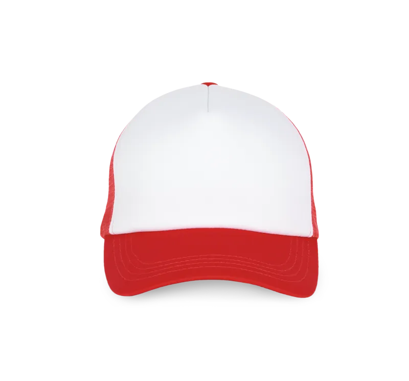 Trucker - Pet 5 panelen in White / Red
