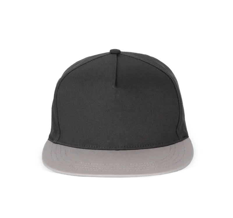 Snapback Pet - 5 Panelen in Dark Grey / Light Grey