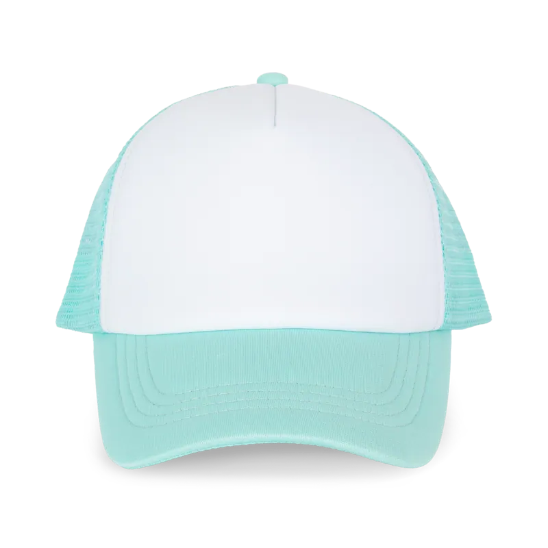 Kindertruckerpet - 5 Panelen in White / Pastel Cyan