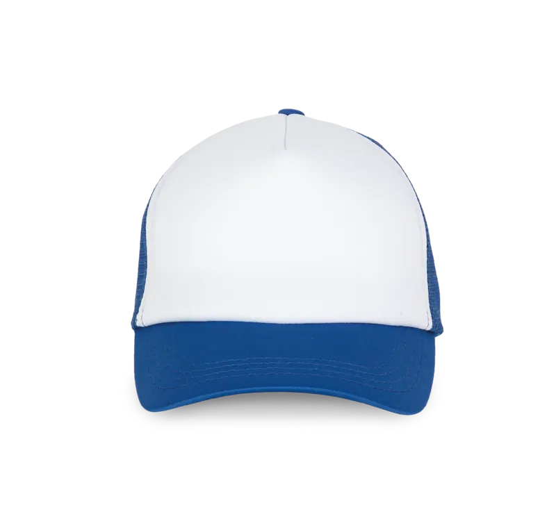 Kindertruckerpet - 5 Panelen in White / Royal Blue