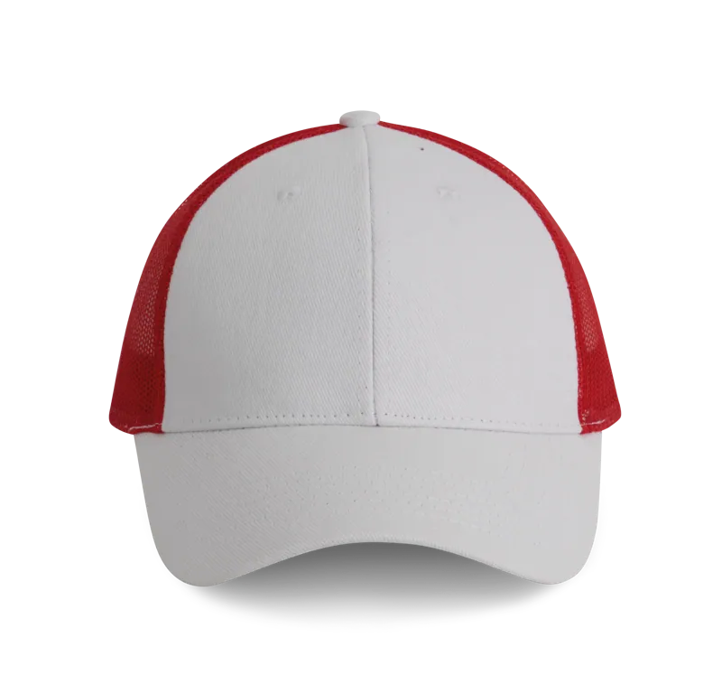 Truckerpet - 6 panelen in White / Red