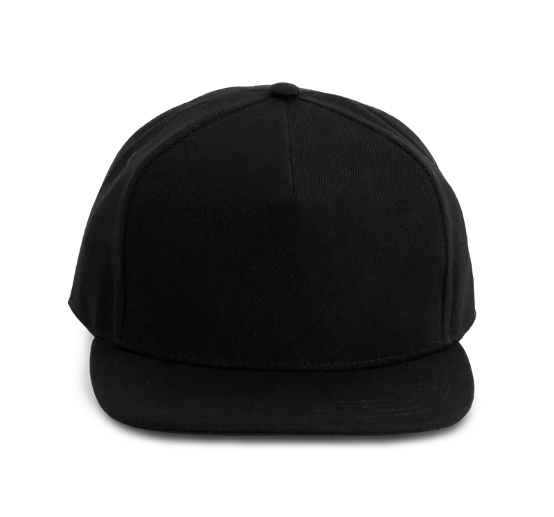 Pet Snapback - 5 panelen in Black
