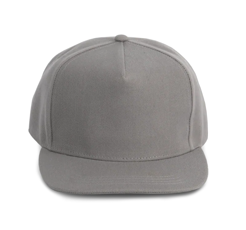 Pet Snapback - 5 panelen in Light Grey