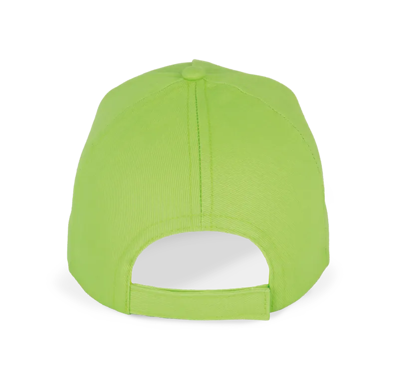 Pet van dik katoen - 5 panelen in Lime, achterkant