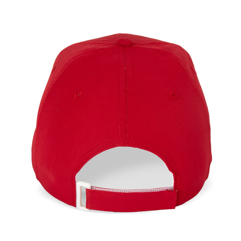 Sportpet in Urban Red, achterkant