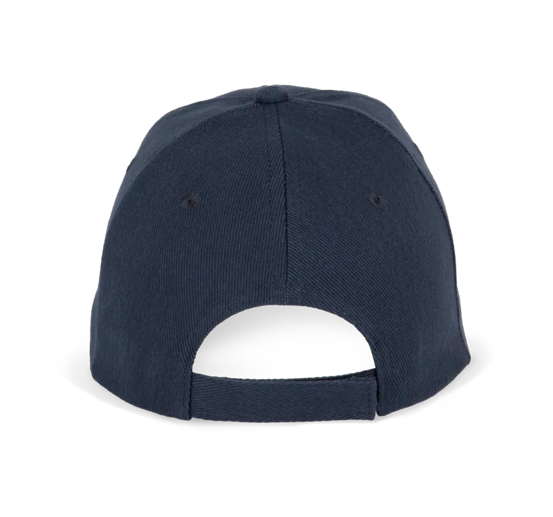 Baseballpet - 6 panelen in Navy, achterkant