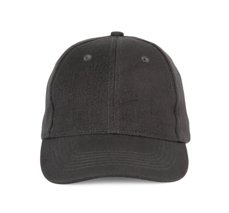 Baseballpet - 6 panelen in Dark Grey