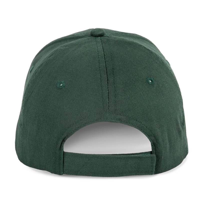 Pet van gerecycled polyester en katoen K-loop tracking - 6 panelen in Forest Green, achterkant