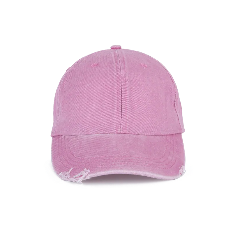 Gescheurde verwassen pet in Washed Dark Pink