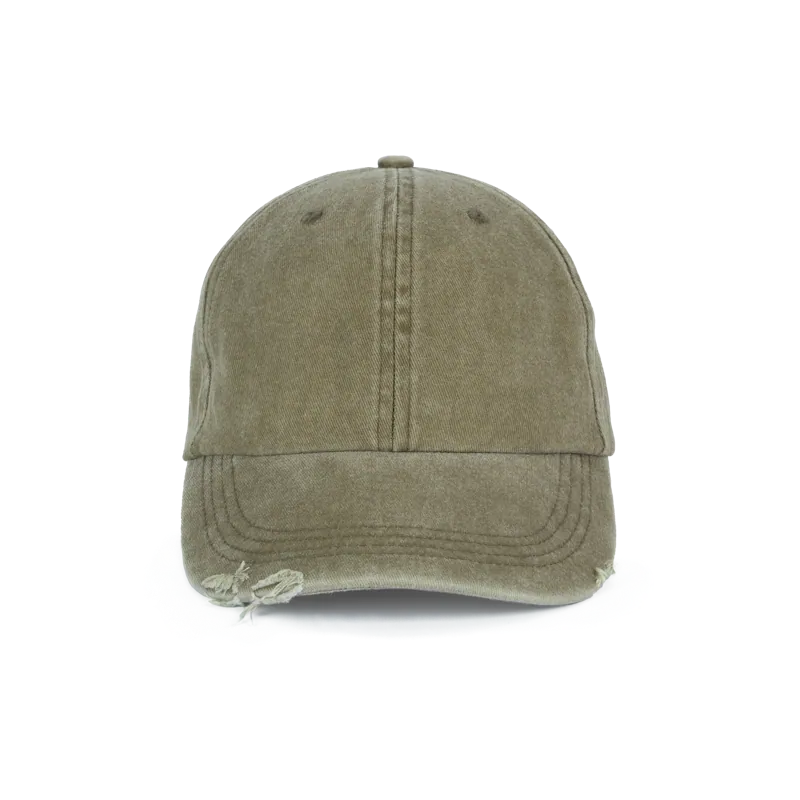 Gescheurde verwassen pet in Washed Ivy Green