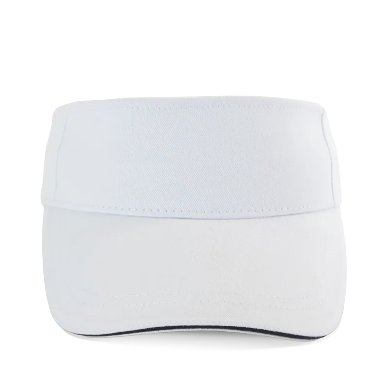 Sportieve katoenen zonneklep in White / Navy