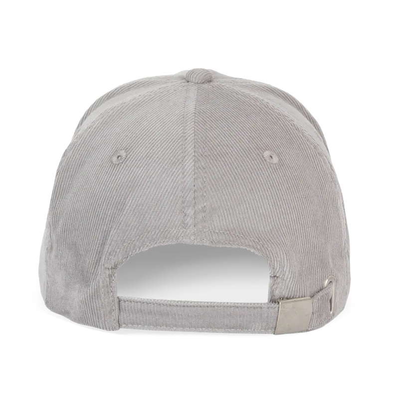 Fluwelen pet met laag profiel in Chill Grey, achterkant