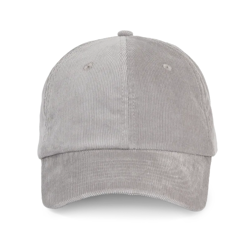 Fluwelen pet met laag profiel in Chill Grey
