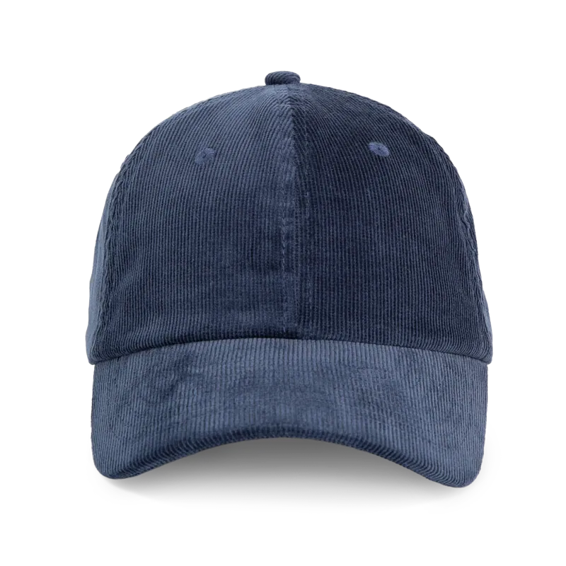Fluwelen pet met laag profiel in Pageant Navy