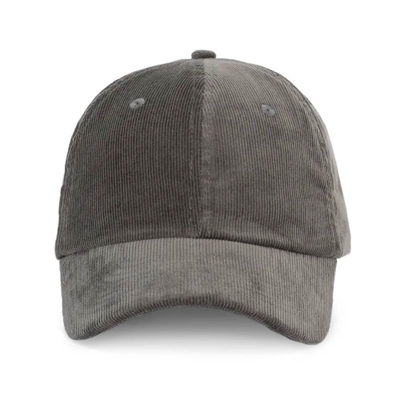Fluwelen pet met laag profiel in Raven Grey