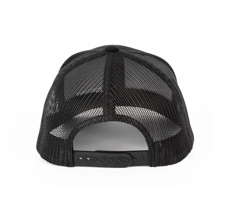 Flexfit Truckerpet retromodel - 6 panelen in Black, achterkant