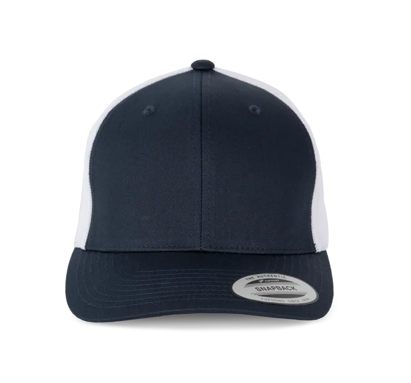 Flexfit Truckerpet retromodel - 6 panelen in Navy / White