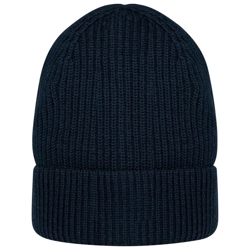 Ecologische uniseks muts van merinoswol in Navy Blue