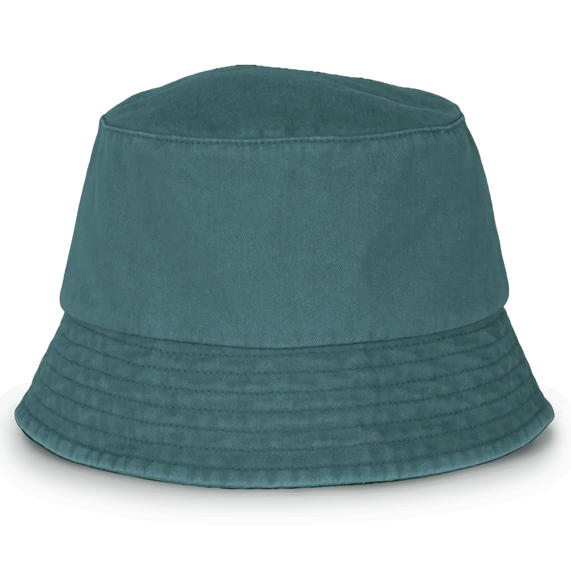 Ecologische verwassen uniseks bob in Washed Amazon Green