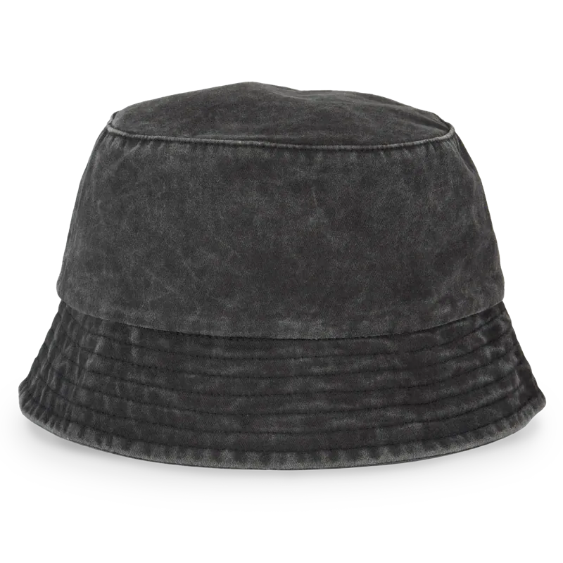 Ecologische verwassen uniseks bob in Washed black