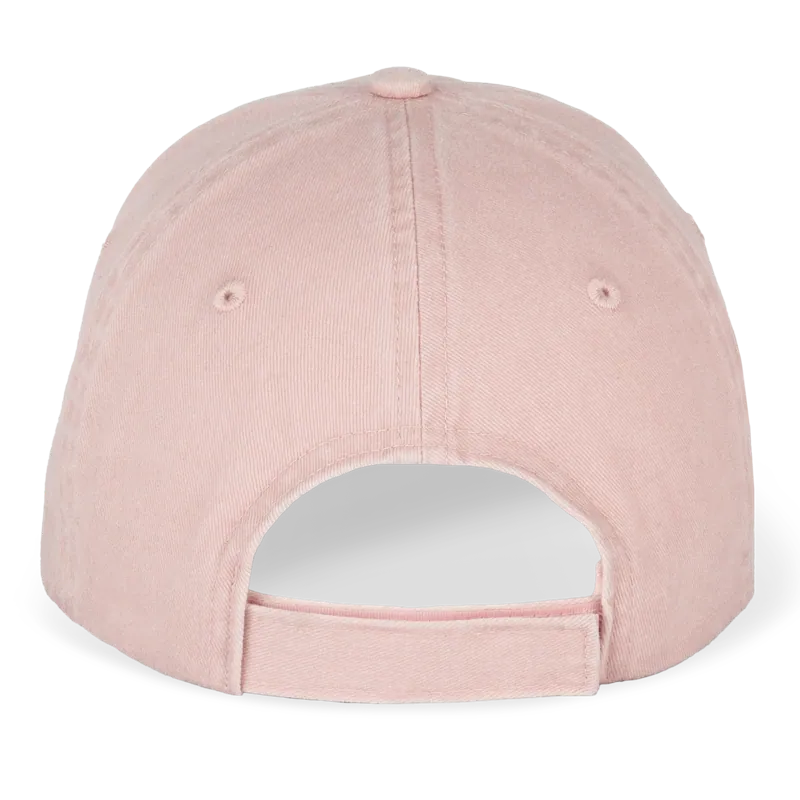 Ecologische verwassen pet uniseks in Washed Petal Rose, achterkant