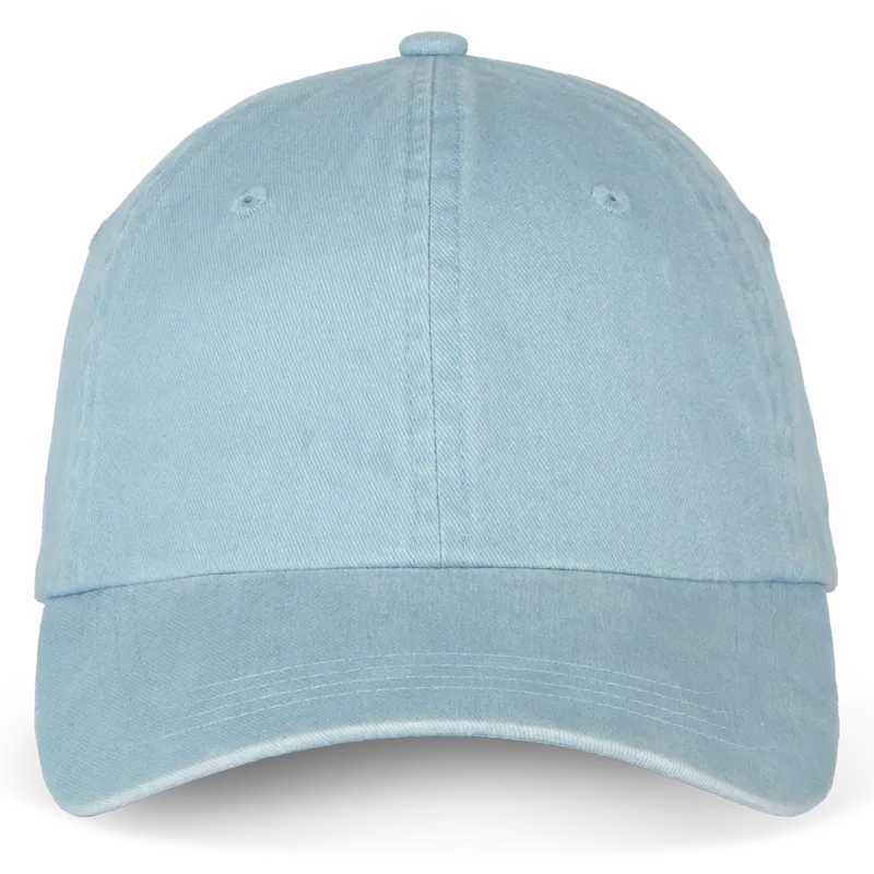 Ecologische verwassen pet uniseks in Washed Aquamarine