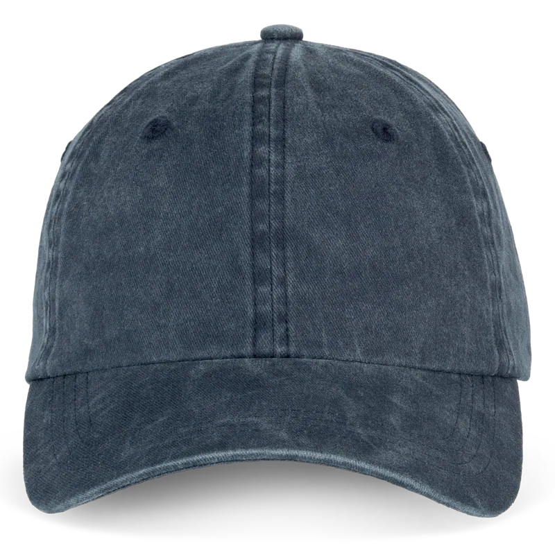 Ecologische verwassen pet uniseks in Washed Navy Blue