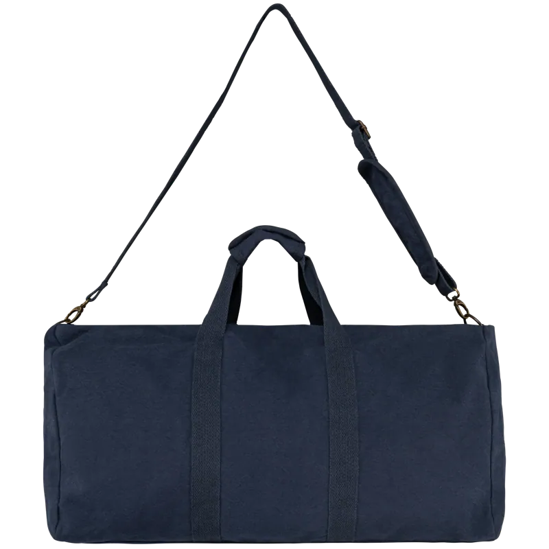 Ecologische vintage reistas in Washed Navy Blue