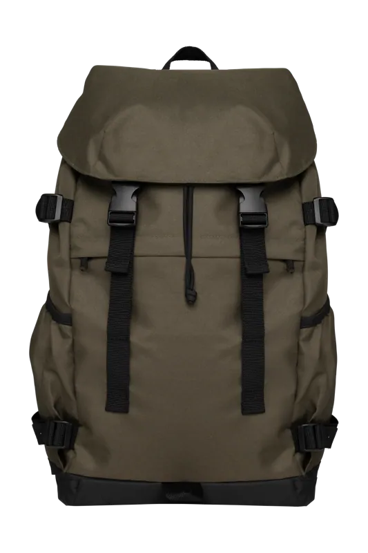 Ecologische uniseks rugzak in Organic Khaki / Black